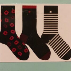Kate Spade three pack socks